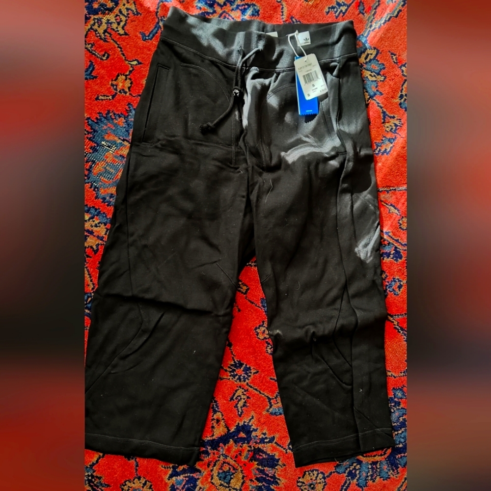 Adidas XbyO black 7/8 pants, new with tags